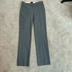 J. Crew gray wool “Favorite Fit” trouser dress Pants Tollegno 1900 Italy Sz 6T